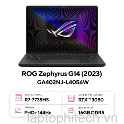 Asus ROG Zephyrus G14 2023 GA402 AMD R7-7735HS /16GB /512GB /RTX 3050 6GB /14″ FHD+ 144Hz